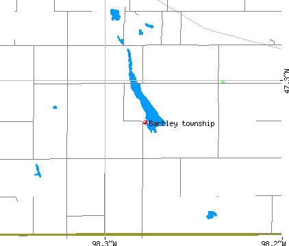 Bartley township, ND map