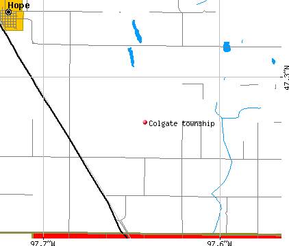 Colgate township, ND map