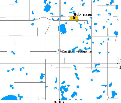 Robinson township, ND map