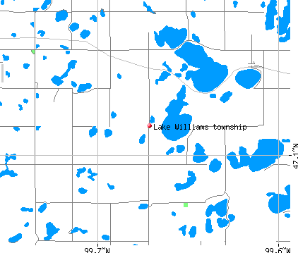 Lake Williams township, ND map