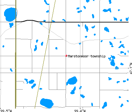 Marstonmoor township, ND map