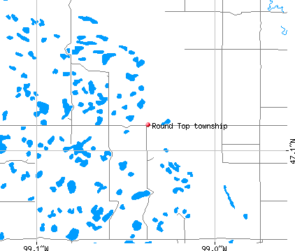Round Top township, ND map