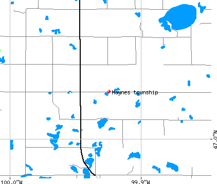 Haynes township, ND map