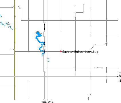 Saddle Butte township, ND map
