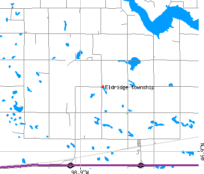 Eldridge township, ND map