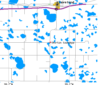 Stirton township, ND map