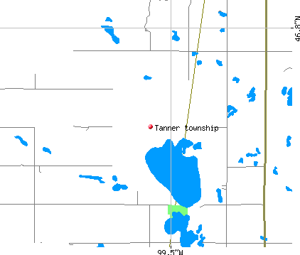 Tanner township, ND map