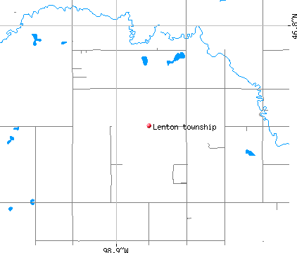 Lenton township, ND map