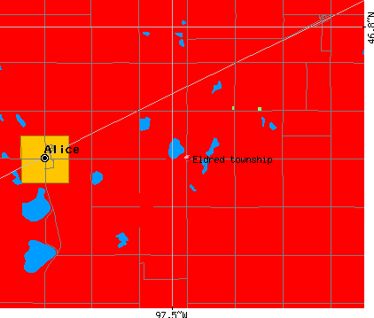Eldred township, ND map