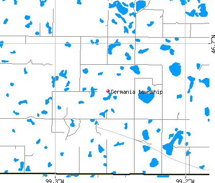 Germania township, ND map