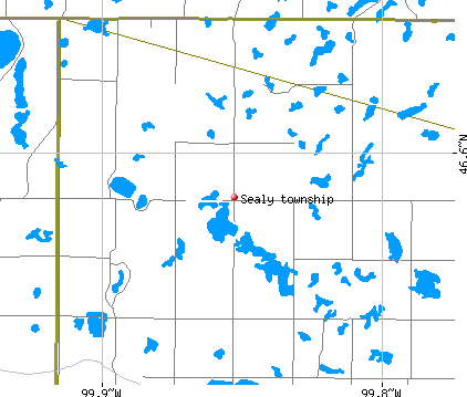 Sealy township, ND map