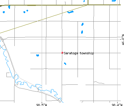 Saratoga township, ND map
