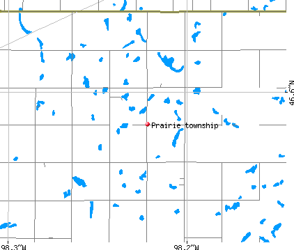 Prairie township, ND map