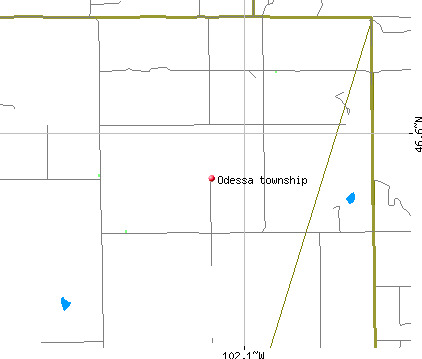 Odessa township, ND map