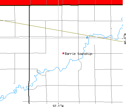 Barrie township, ND map