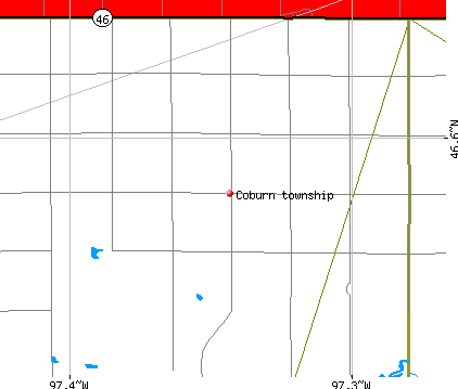 Coburn township, ND map