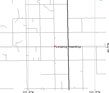 Leipzig township, ND map