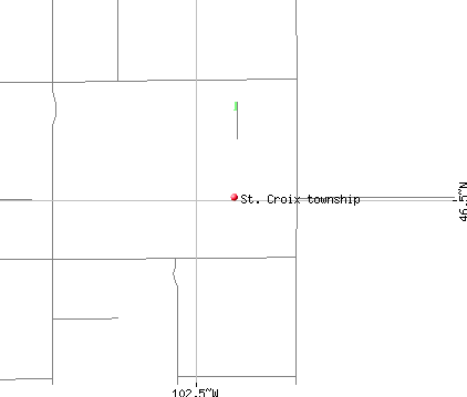 St. Croix township, ND map