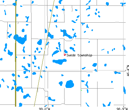 Swede township, ND map