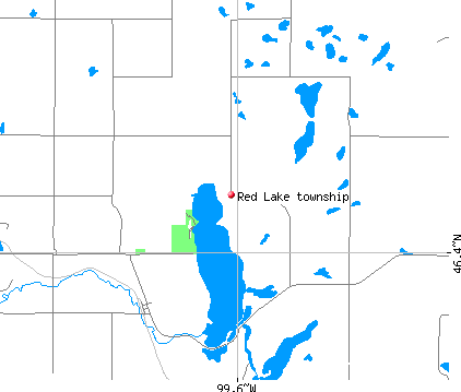 Red Lake township, ND map
