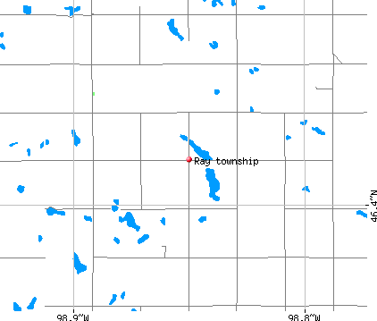 Ray township, ND map