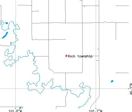 Rock township, ND map