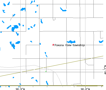 Pomona View township, ND map