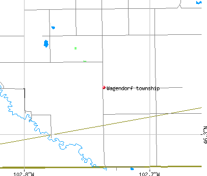Wagendorf township, ND map