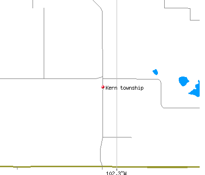 Kern township, ND map