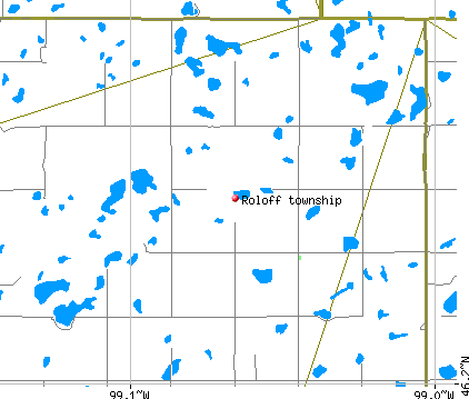 Roloff township, ND map