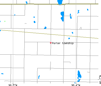 Porter township, ND map