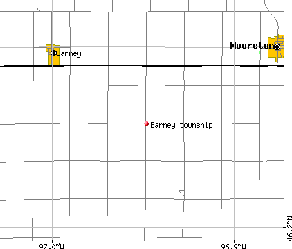 Barney township, ND map