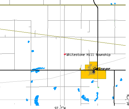 Whitestone Hill township, ND map