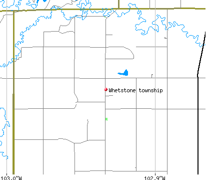 Whetstone township, ND map