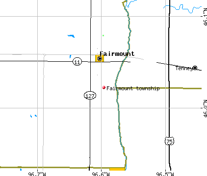 Fairmount township, ND map