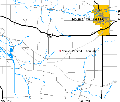 Mount Carroll township, IL map