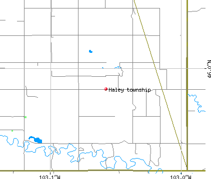 Haley township, ND map