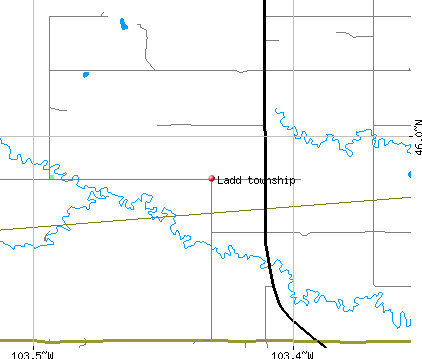 Ladd township, ND map