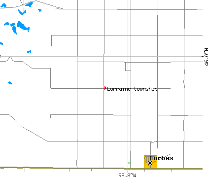 Lorraine township, ND map