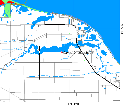 Carroll township, OH map