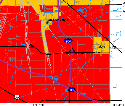 Lake township, OH map