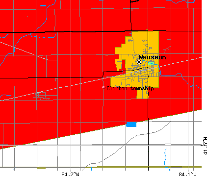 Clinton township, OH map