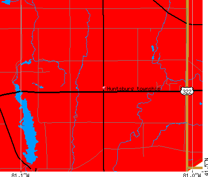 Huntsburg township, OH map