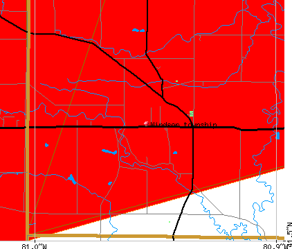 Windsor township, OH map