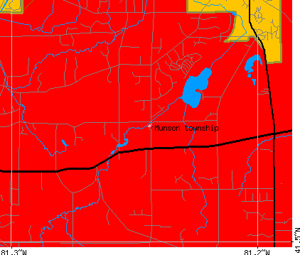 Munson township, OH map