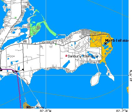 Danbury township, OH map