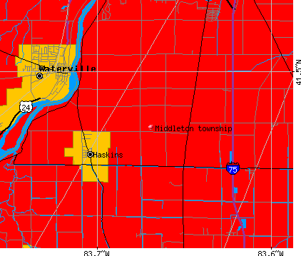 Middleton township, OH map