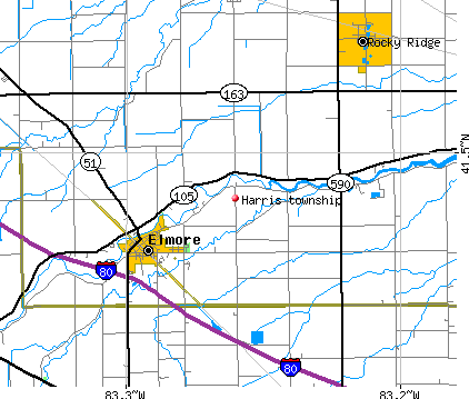 Harris township, OH map
