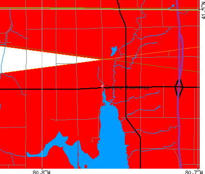 Greene township, OH map