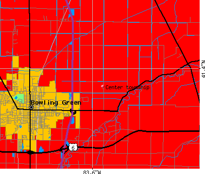 Center township, OH map